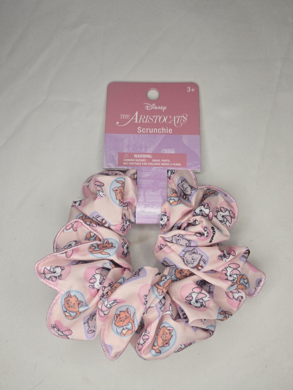 The Aristocats Disney Scrunchy pink with baby cats Marie, Toulouse, And Berlioz